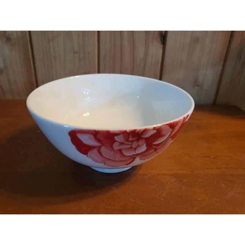 【樂樂的銅板雜貨店】特價 花開富貴四入陶瓷碗組 復古系陶碗 傳統陶瓷碗-細節圖2