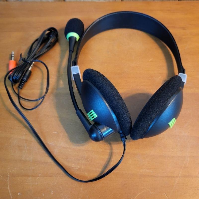 【樂樂的銅板雜貨店】頭戴式耳機麥克風 有線耳機 降噪麥克風 旋轉麥克風 電腦耳機 耳掛式耳機 手機耳機 電話耳機-細節圖3