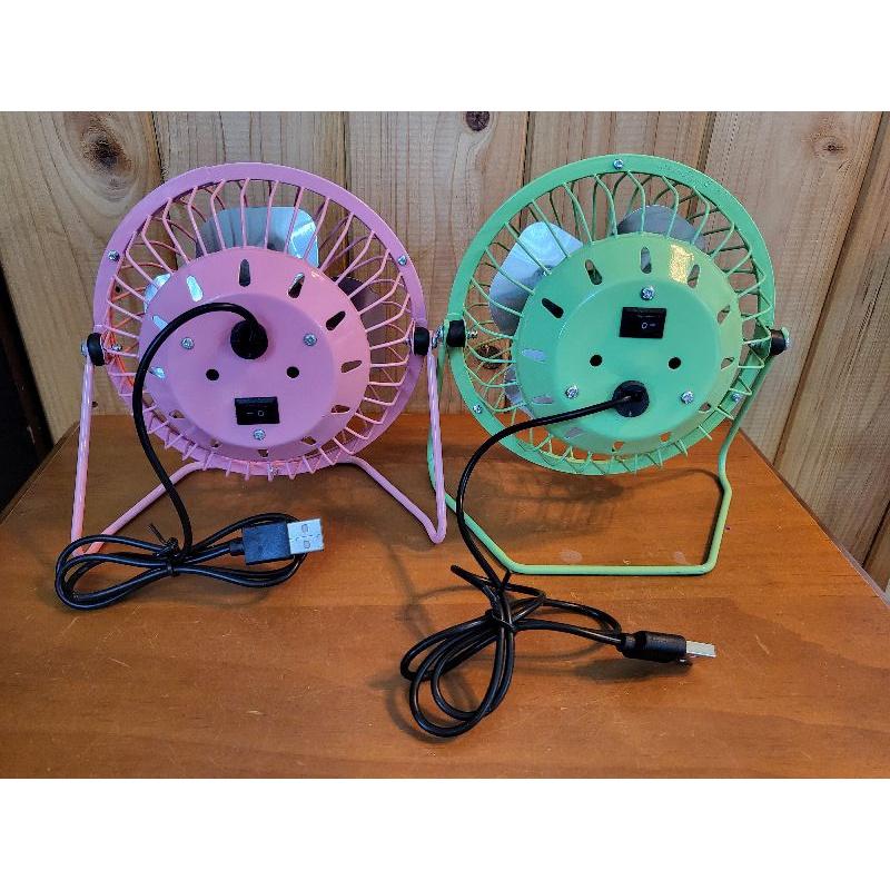 【樂樂的銅板雜貨店】4吋usb迷你小風扇 鋁葉鐵藝小風扇 辦公室小風扇 桌面靜音電風扇 風力強-細節圖2