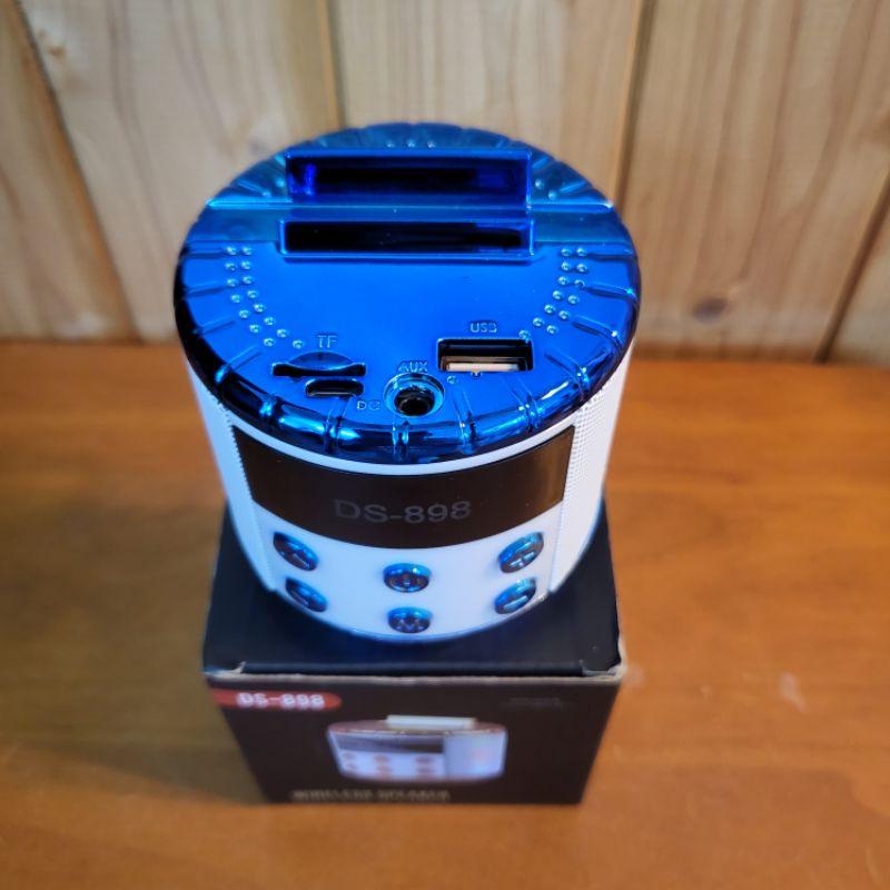 【樂樂的銅板雜貨店】DS-898藍牙音響喇叭 附手機支架功能 藍色 小巧時尚隨意放 露營必備-細節圖2