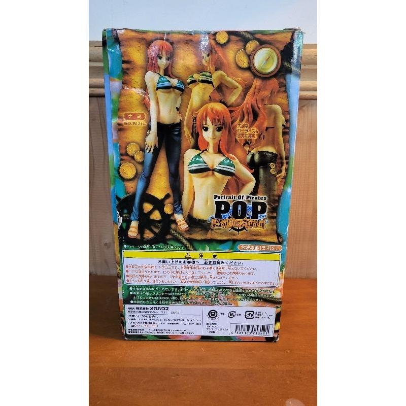 【軟軟的公仔專賣－GK、巨無霸】航海王 海賊王 POP 娜美 泳裝 比基尼 微盒損特價-細節圖2