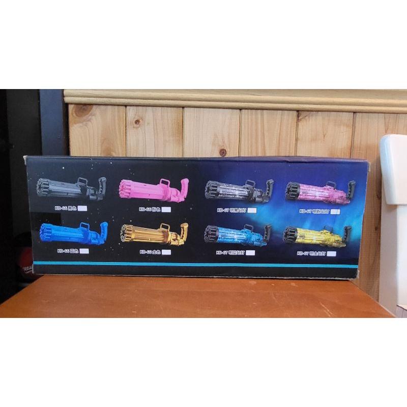 【樂樂的銅板雜貨店】網紅抖音同款21孔燈光加特林泡泡槍 星光粉 聖誕節禮物兒童電動泡泡機 吹泡泡 兒童戶外玩具-細節圖2