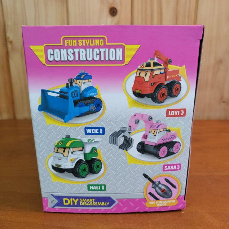 【樂樂的銅板雜貨店】兒童拼裝工程車 可拆裝擰螺絲 組裝益智玩具 男女孩 寶寶套裝 早教玩具-細節圖4