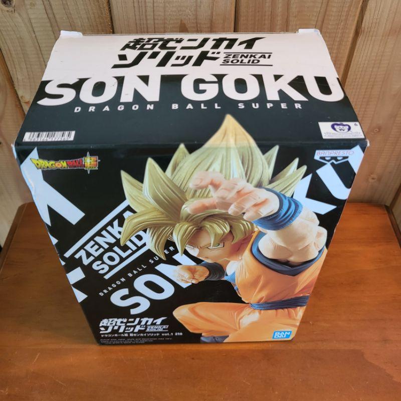 【硬硬的公仔專賣－只賣正版公仔】金證 白證 七龍珠超 Zenkai Solid Vol.1 孫悟空 超級賽亞人-細節圖5
