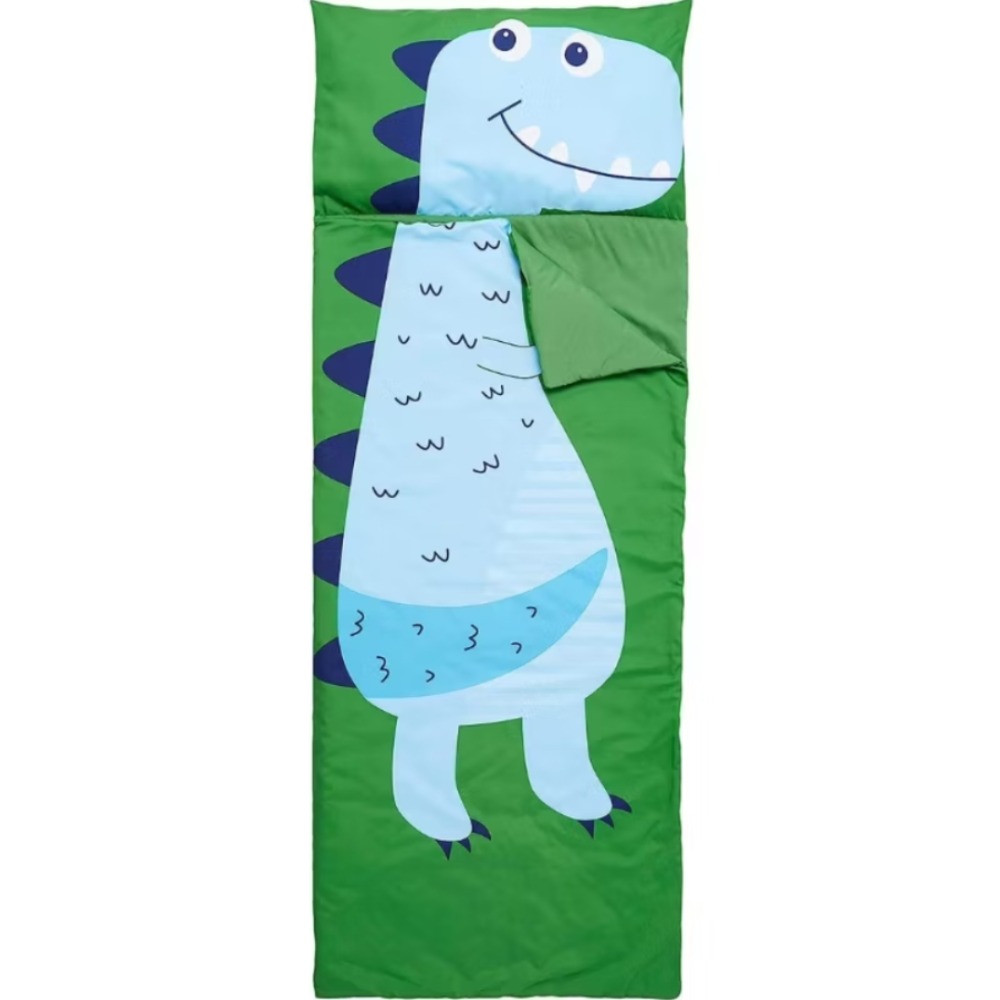 【樂樂的銅板雜貨店】恐龍造型睡袋 兒童睡袋 幼稚園午休睡袋 寶寶防踢被 空調被 鱷魚恐龍睡袋-細節圖2
