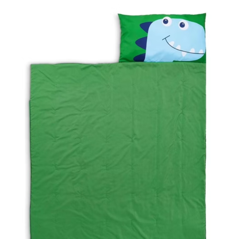 【樂樂的銅板雜貨店】恐龍造型睡袋 兒童睡袋 幼稚園午休睡袋 寶寶防踢被 空調被 鱷魚恐龍睡袋-細節圖4