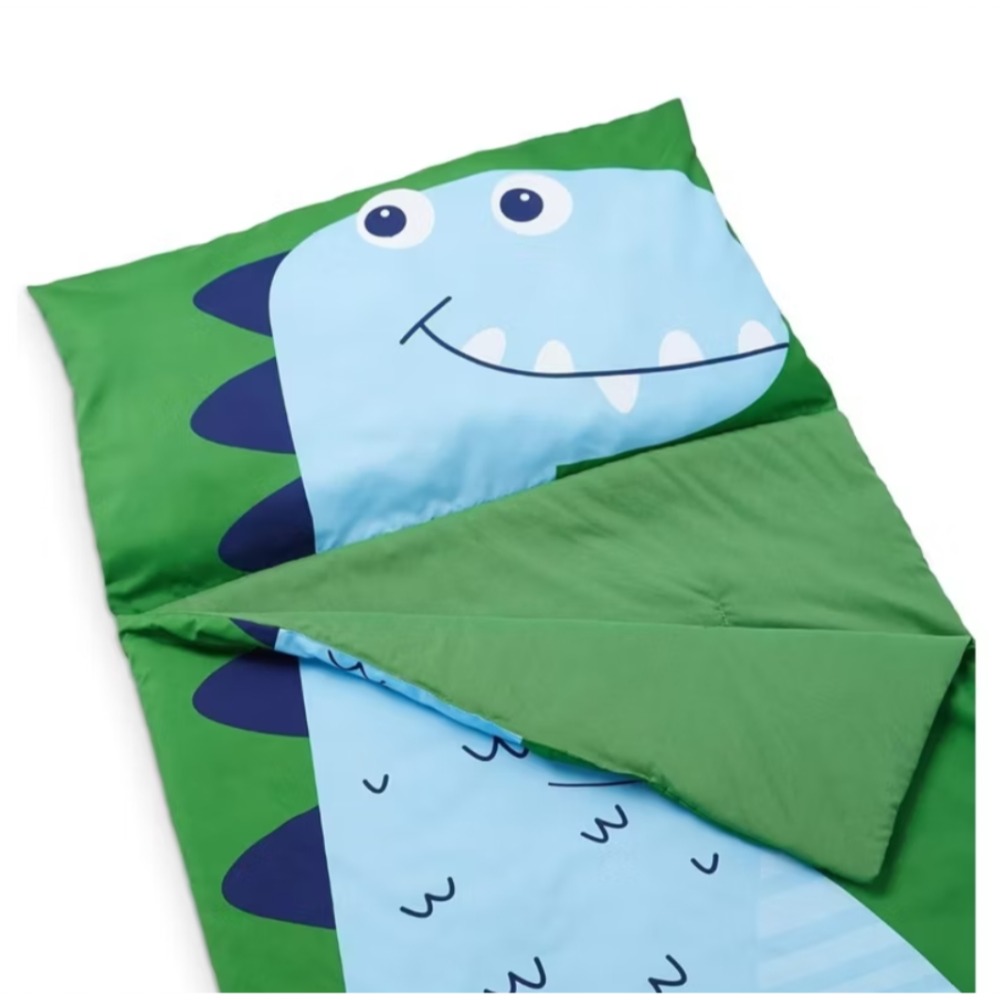 【樂樂的銅板雜貨店】恐龍造型睡袋 兒童睡袋 幼稚園午休睡袋 寶寶防踢被 空調被 鱷魚恐龍睡袋-細節圖6