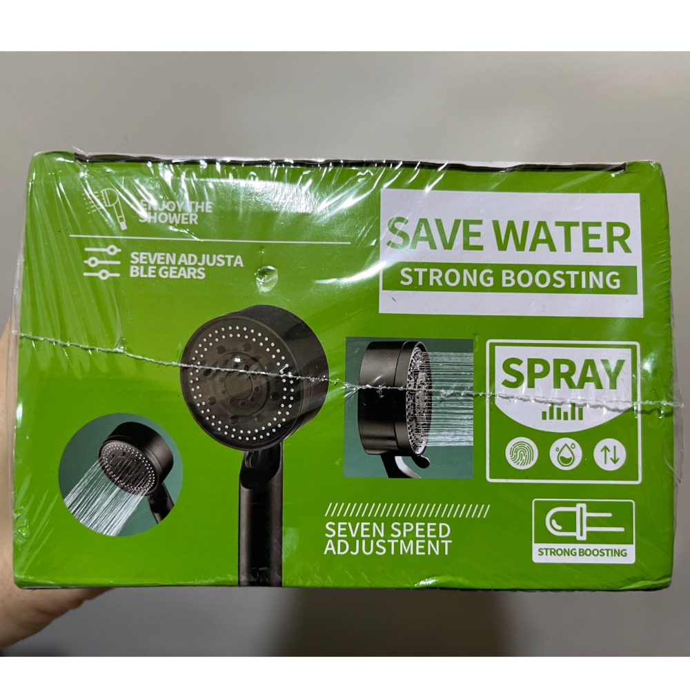 《全新未拆封》黑武士花灑 七段調節-細節圖3