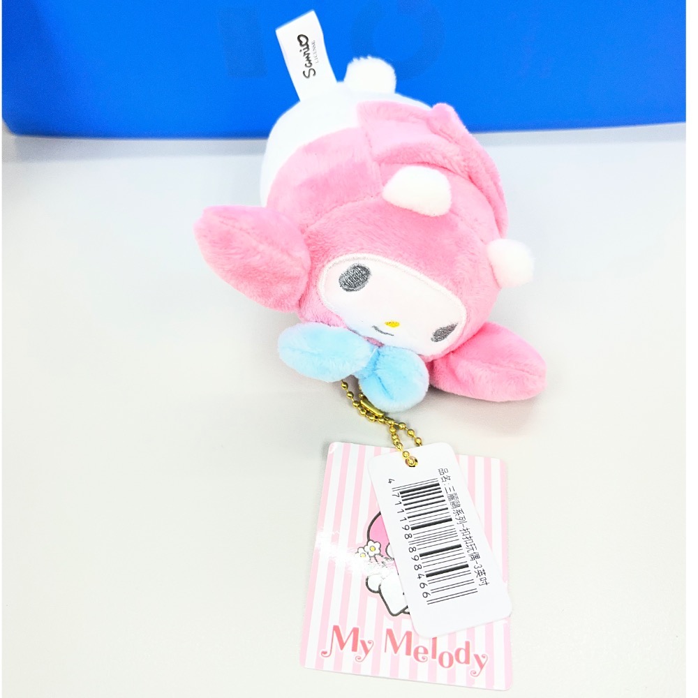 〈未剪標小吊飾〉My Melody 美樂蒂絨毛圈-細節圖2