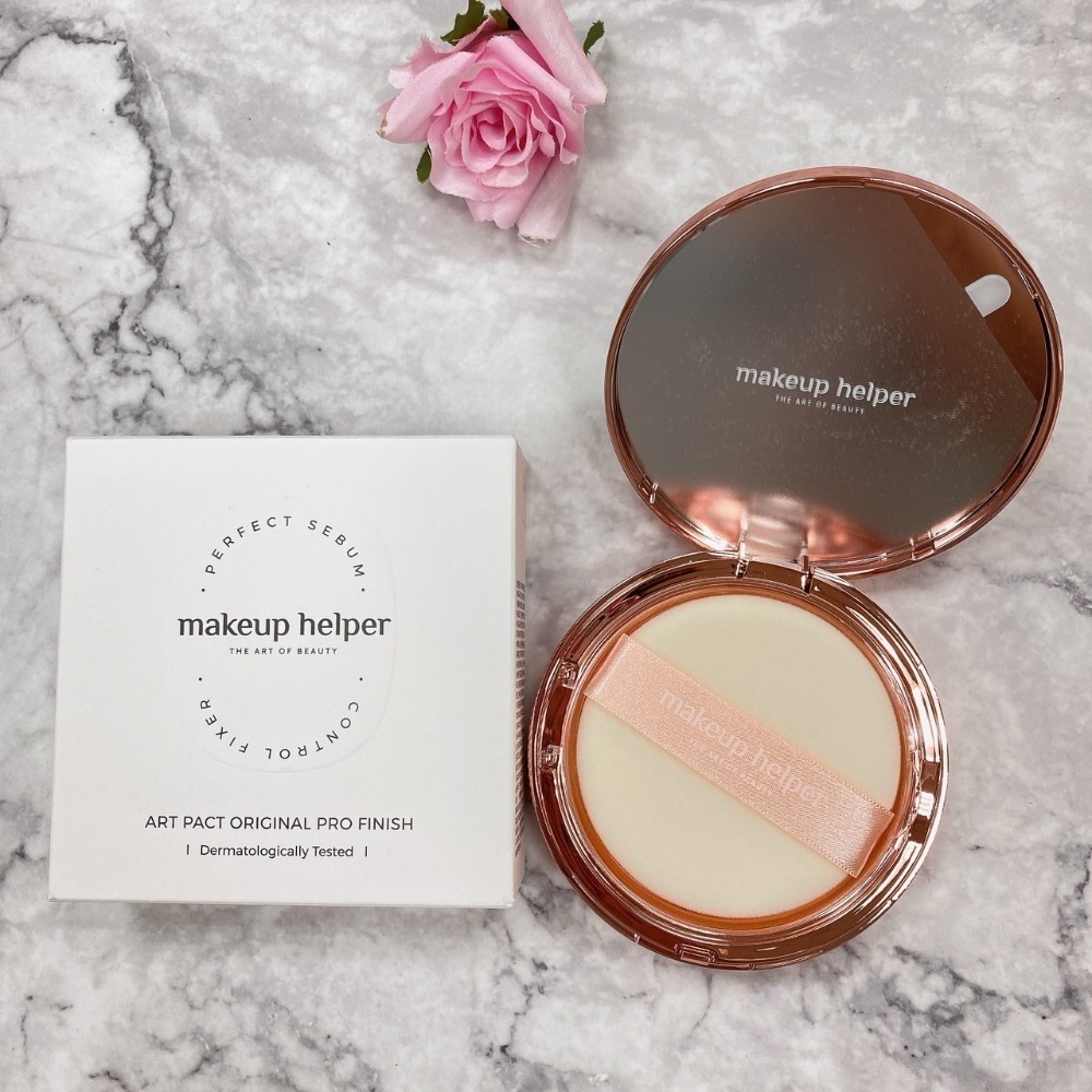 【補妝神器】韓國 Makeup Helper 藝術控油粉餅 蜜粉餅 25G 大容量-細節圖5