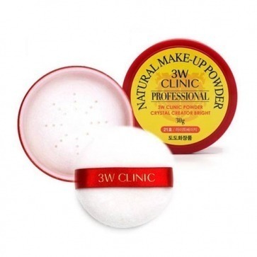 3W CLINIC MAKE-UP POWDER 細緻定妝蜜粉 30g 21淺米色 23自然米 10珍珠光澤 婚禮秘書-細節圖3