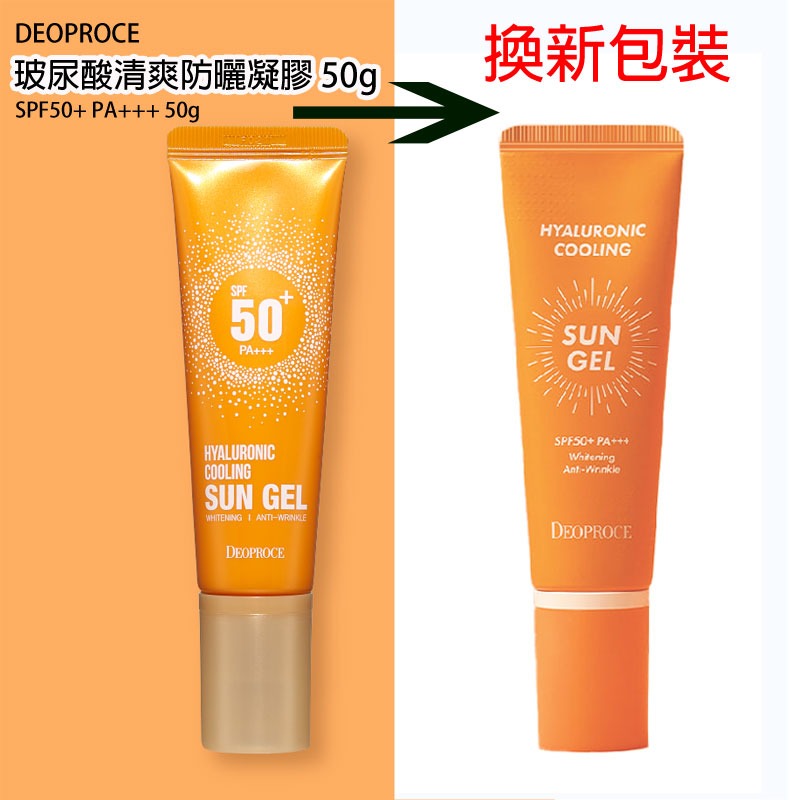 DEOPROCE 玻尿酸防曬凝膠 SPF50+ PA+++ 50g-細節圖3