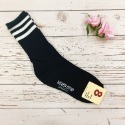 韓國襪子 女襪 休閒 運動 三槓 女襪學院風短靴潮襪子女 中筒襪 條紋-規格圖3