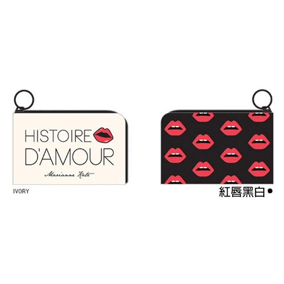 韓國知名插畫Marianne Kate塗鴉系列 經典鑰匙零錢包 卡包  7款-規格圖5