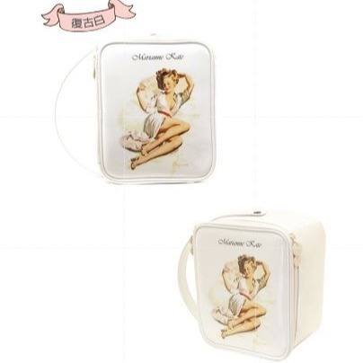 韓國 Marianne Kate 格南女孩雙層收納 化妝箱 旅行箱 收納箱 防潑水-細節圖4