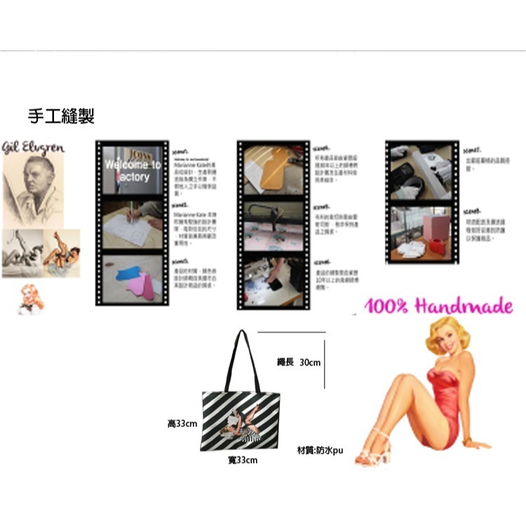 韓國 Marianne Kate  搖擺幸運狗系列 購物袋 側背袋 收納包 出清特惠-細節圖6