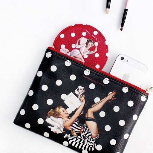 MARIANNE KATE 隨身鏡 化妝鏡 鏡子 圓鏡 補妝鏡-細節圖4