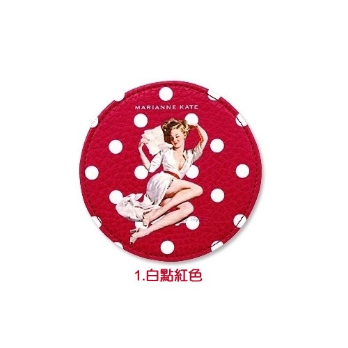 MARIANNE KATE 隨身鏡 化妝鏡 鏡子 圓鏡 補妝鏡-規格圖6
