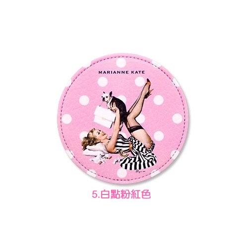 MARIANNE KATE 隨身鏡 化妝鏡 鏡子 圓鏡 補妝鏡-規格圖6