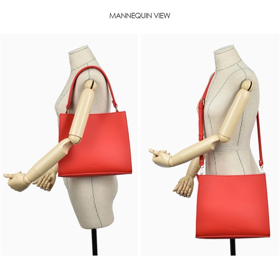 韓國 Rooty R435 荔枝紋  側背大方包 兩用包 上班族 韓妞 出清中-細節圖6