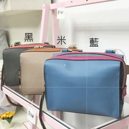 韓國流行包包撞色方型斜背包肩背包旅遊包小方包手提包- 厚厚韓國日用生活館