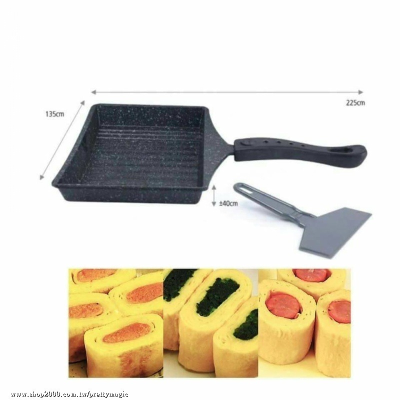 韓國 Kitchen Art煎盤 /組 (波浪底煎盤+專用煎鏟)-細節圖4