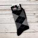 韓國襪子 紳士襪 加長版 西裝襪 英倫菱格紋氣質襪 紳士必備 中筒襪 男襪 伴郎襪-規格圖4