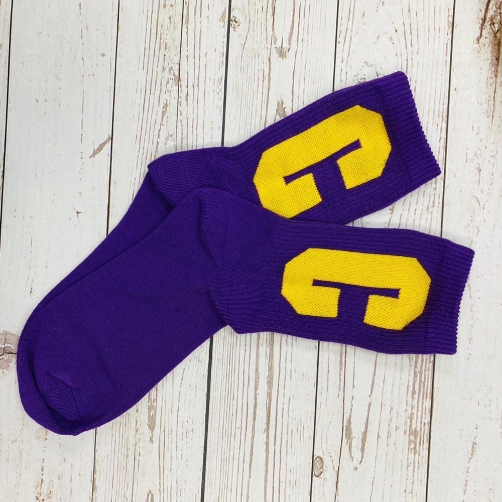 韓國襪  素色大C 潮流襪 HIP HOP襪 長襪 英文字母襪 時尚襪 素色襪-細節圖6