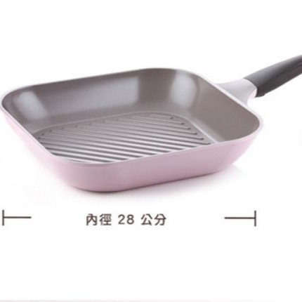 韓國Chef Topf La Rose 玫瑰薔薇系列28公分 方型煎鍋(無蓋)   28cm內徑 出清特價-細節圖4
