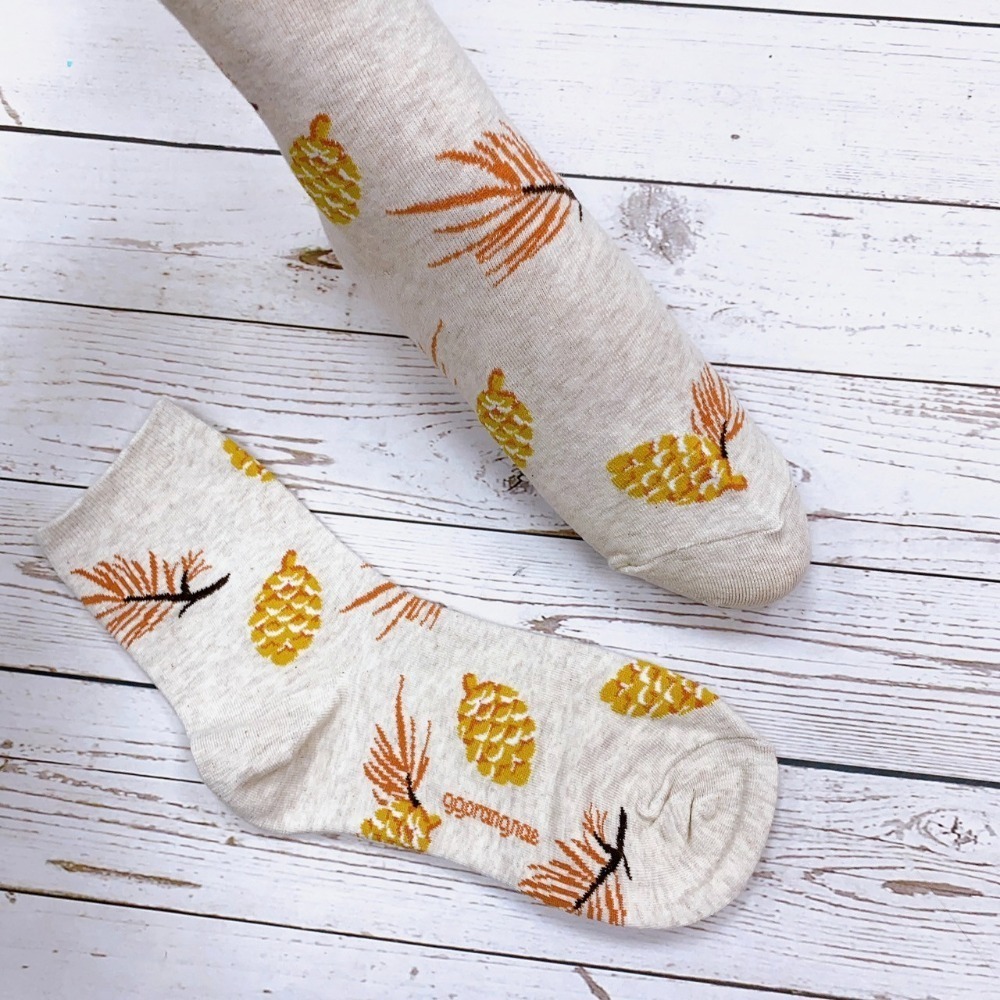 氣質小碎花 山茶花 蒲公英 櫻花 太陽花 向日葵 韓國襪子 女襪 舒適彈性襪 文青風長襪 氣質女襪-細節圖3