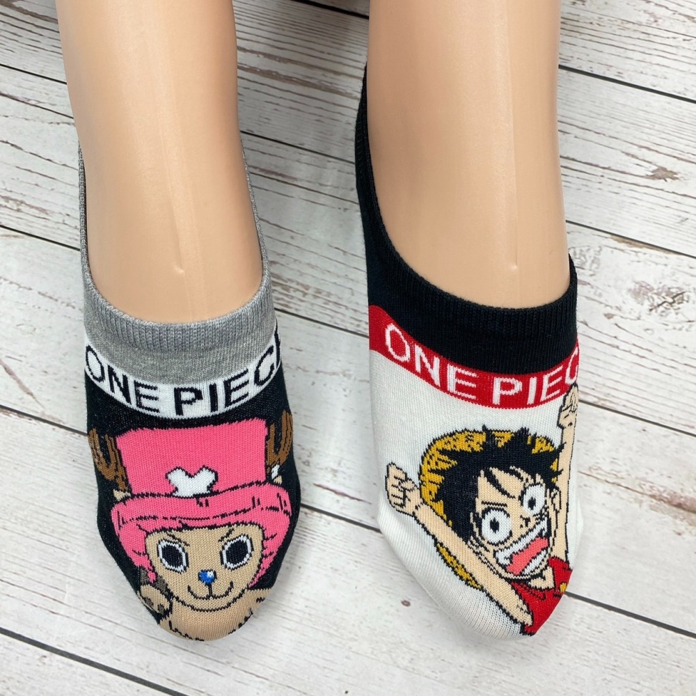 海賊王 one piece 喬巴 魯夫 韓襪 短襪 矽膠防滑隱形襪-細節圖5