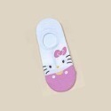 韓國襪子 三麗鷗家族 矽膠防滑隱形襪 HELLO KITTY 美樂蒂 蛋黃哥 船型襪-規格圖6