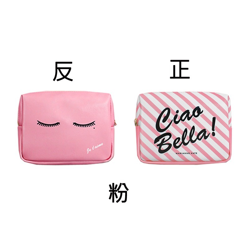 韓國知名插畫 Marianne Kate 瞇瞇眼化妝包(大) 收納包-規格圖6