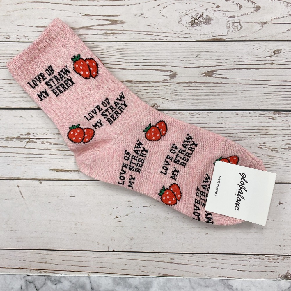 葡萄 櫻桃 草莓 香蕉 酪梨 牛油果女孩 水果襪子 韓國襪子 長筒襪-規格圖4