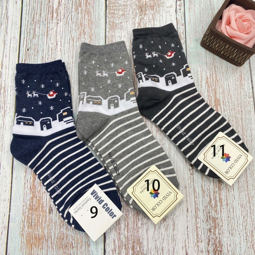 【聖誕襪出清】韓國襪子 聖誕節 聖誕襪 薑餅人 聖誕老公公 麋鹿 雪人 雪橇 聖誕襪子-細節圖3