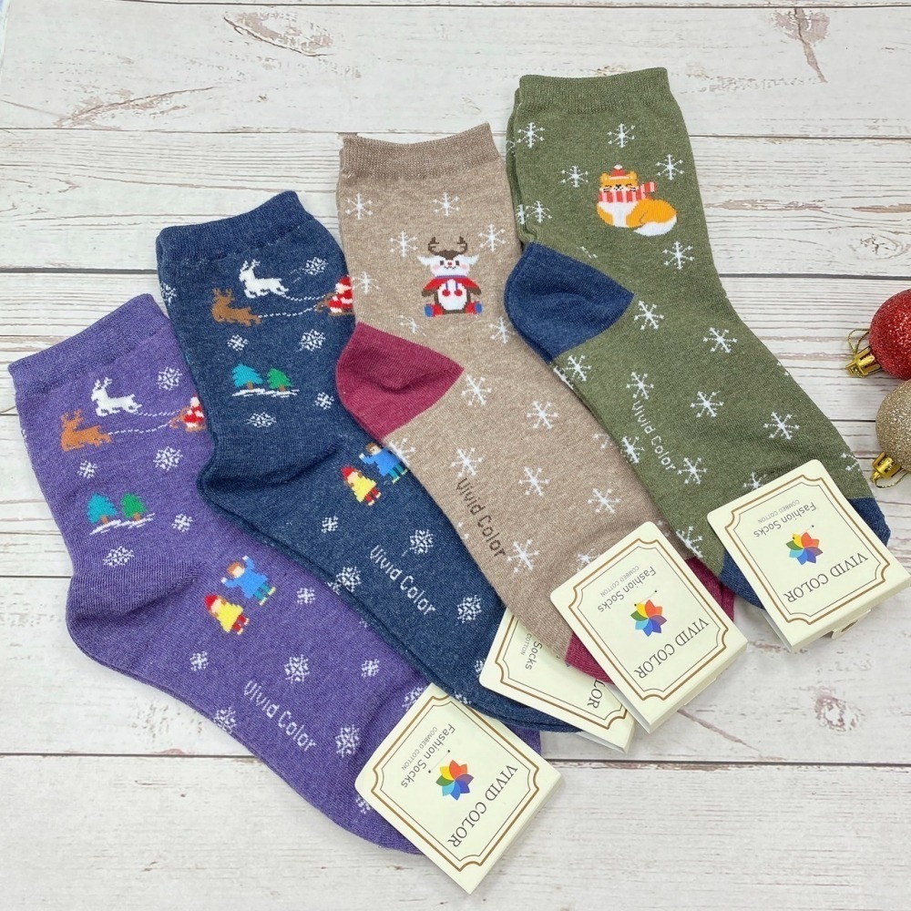 【聖誕襪出清】韓國襪子 聖誕節 聖誕襪 薑餅人 聖誕老公公 麋鹿 雪人 雪橇 聖誕襪子-細節圖4