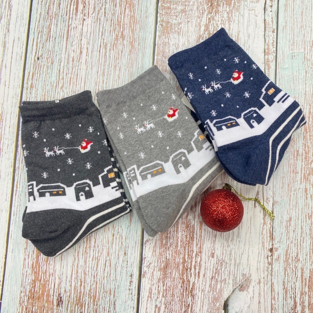 【聖誕襪出清】韓國襪子 聖誕節 聖誕襪 薑餅人 聖誕老公公 麋鹿 雪人 雪橇 聖誕襪子-細節圖6