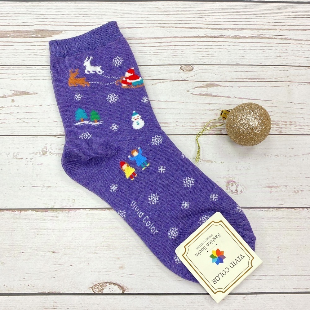 【聖誕襪出清】韓國襪子 聖誕節 聖誕襪 薑餅人 聖誕老公公 麋鹿 雪人 雪橇 聖誕襪子-規格圖6