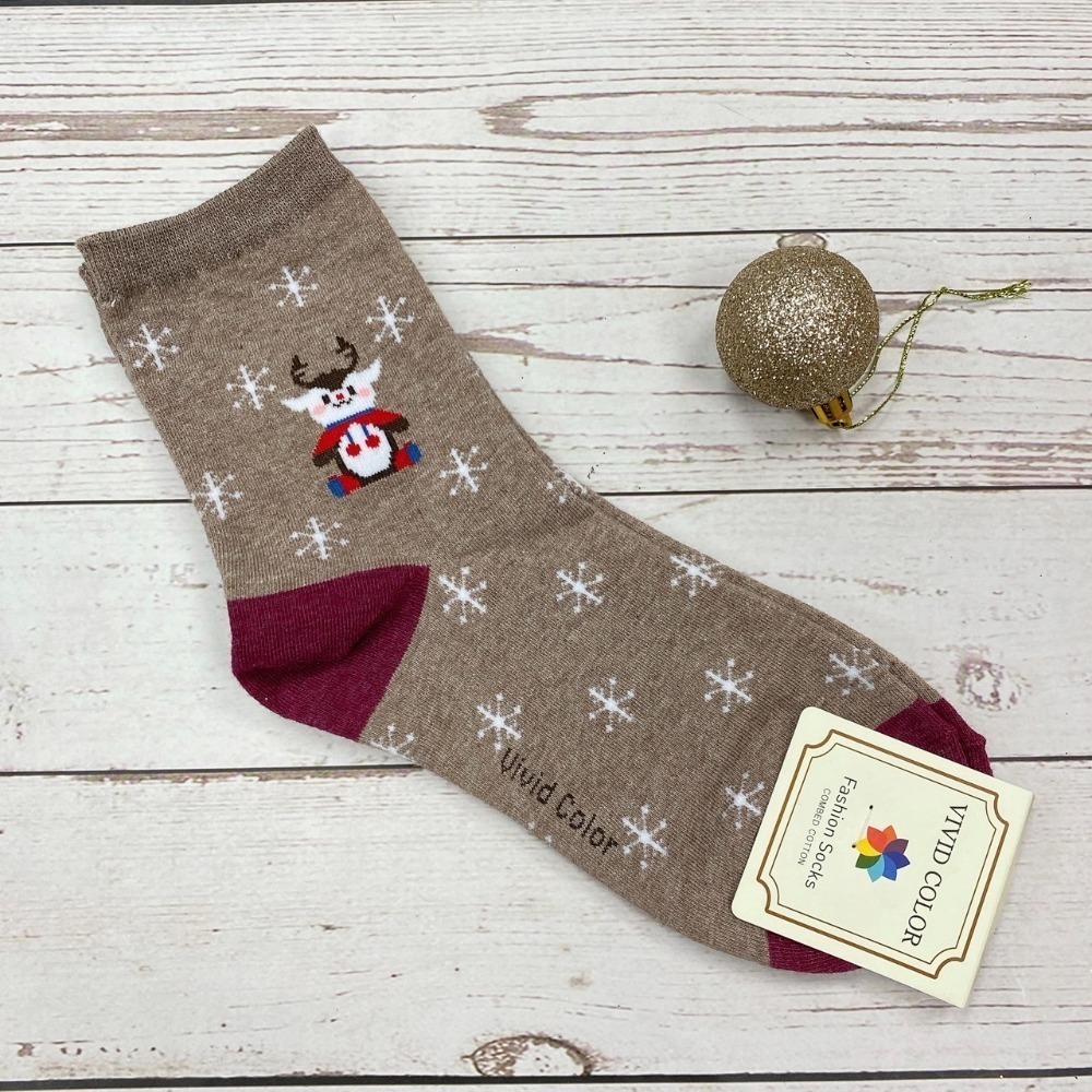 【聖誕襪出清】韓國襪子 聖誕節 聖誕襪 薑餅人 聖誕老公公 麋鹿 雪人 雪橇 聖誕襪子-規格圖6