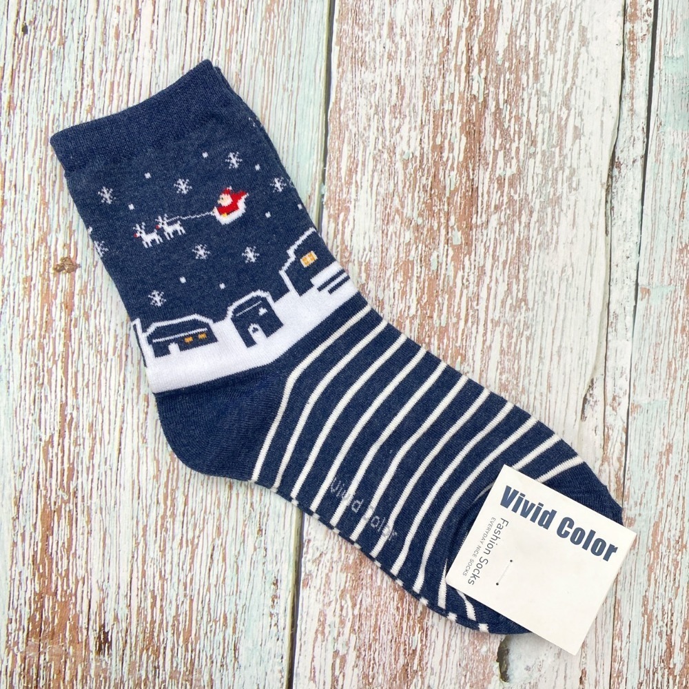 【聖誕襪出清】韓國襪子 聖誕節 聖誕襪 薑餅人 聖誕老公公 麋鹿 雪人 雪橇 聖誕襪子-規格圖6