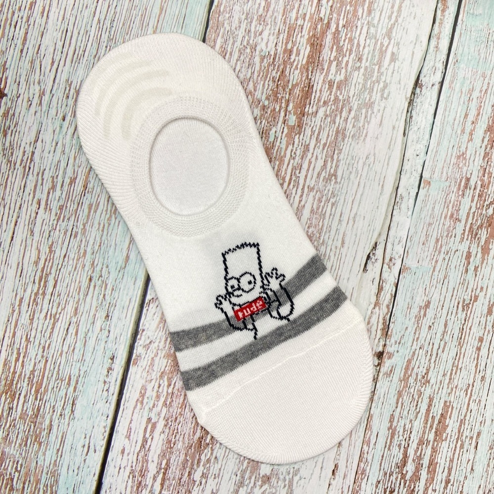 男襪 韓國襪子 辛普森家族 矽膠防滑隱形襪 船型襪 短襪-規格圖5