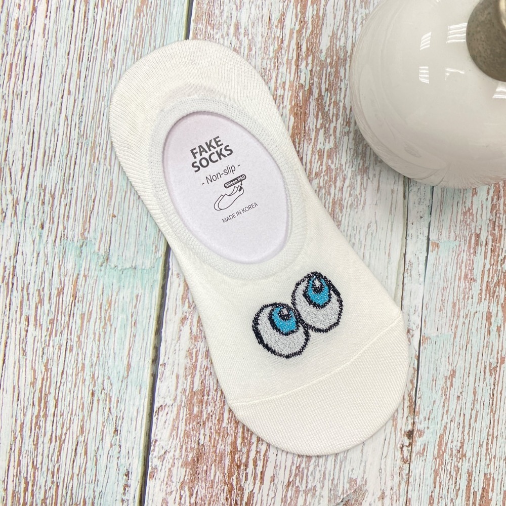 韓國襪子 大眼睛船型襪 矽膠 防滑隱形襪 短襪-規格圖9