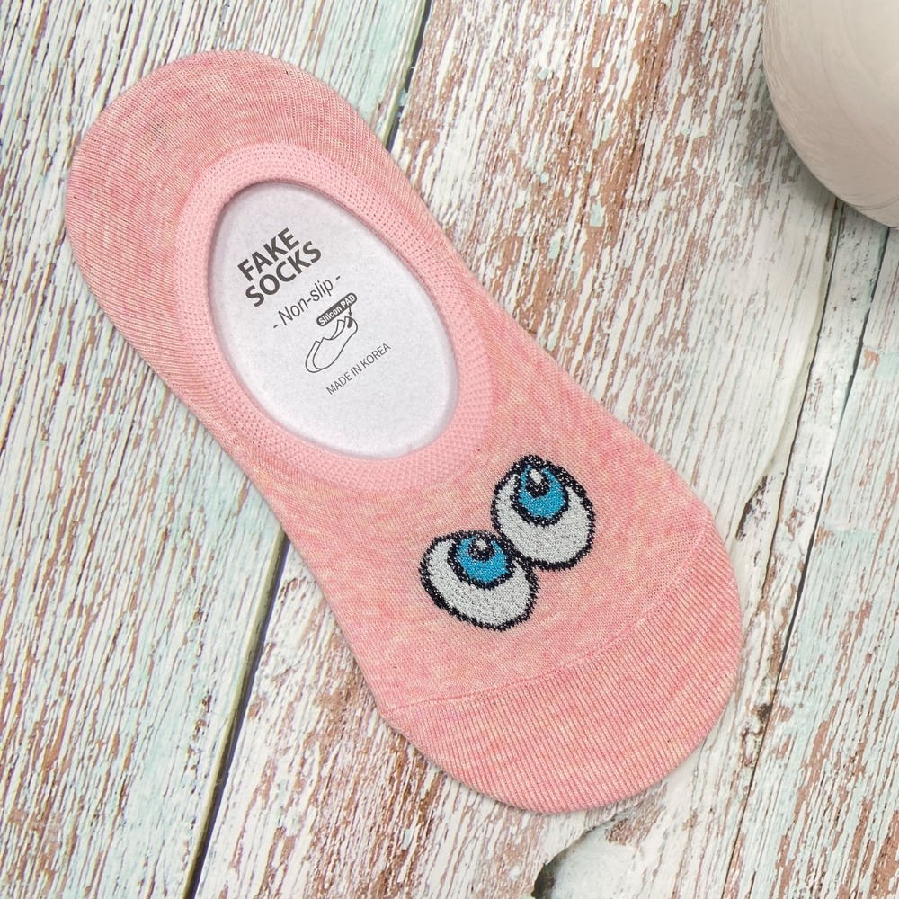 韓國襪子 大眼睛船型襪 矽膠 防滑隱形襪 短襪-規格圖9