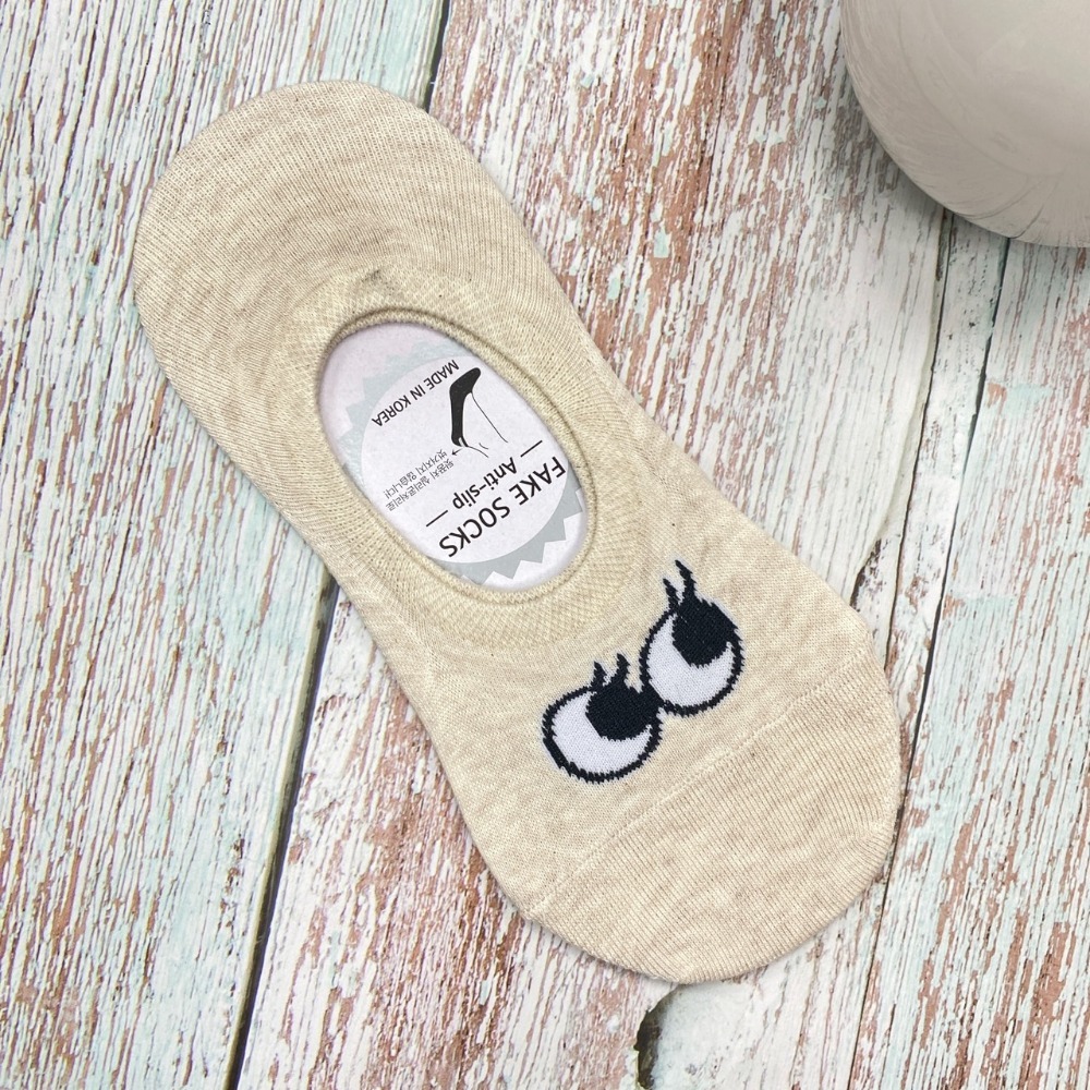 韓國襪子 大眼睛船型襪 矽膠 防滑隱形襪 短襪-規格圖9