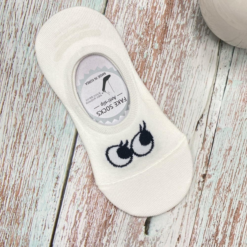 韓國襪子 大眼睛船型襪 矽膠 防滑隱形襪 短襪-規格圖9