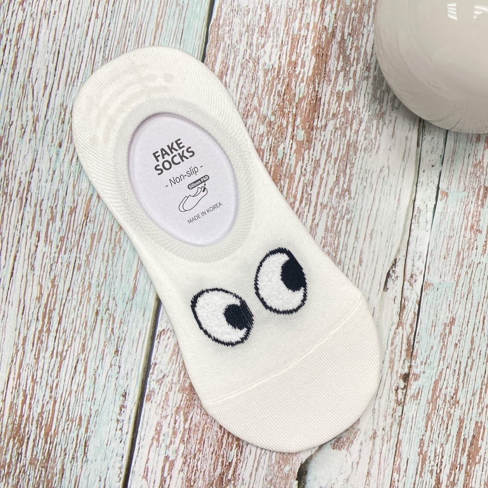 韓國襪子 大眼睛船型襪 矽膠 防滑隱形襪 短襪-規格圖9