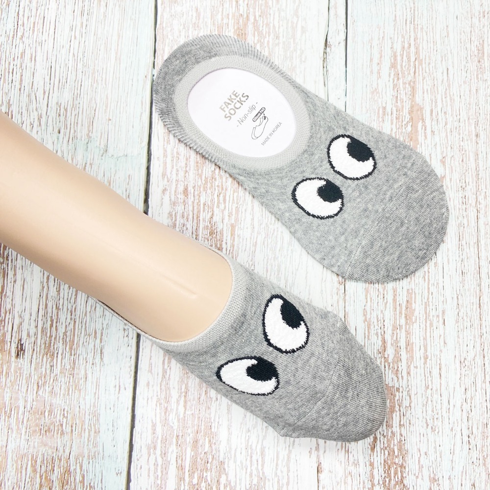 韓國襪子 大眼睛船型襪 矽膠 防滑隱形襪 短襪-規格圖9
