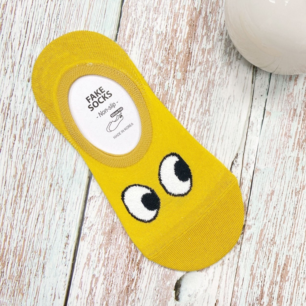 韓國襪子 大眼睛船型襪 矽膠 防滑隱形襪 短襪-規格圖9