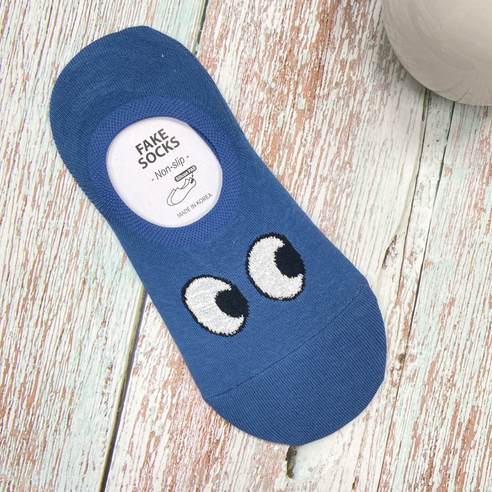 韓國襪子 大眼睛船型襪 矽膠 防滑隱形襪 短襪-規格圖9