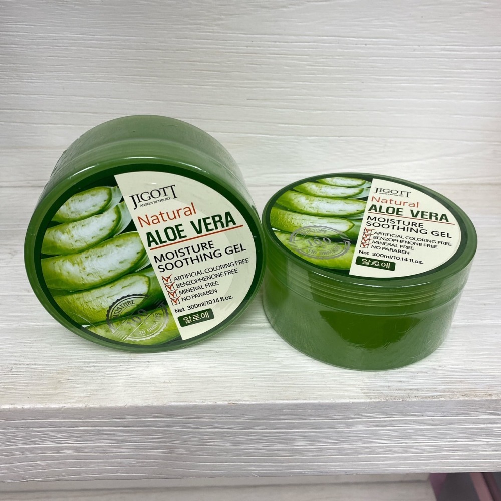 韓國 JIGOTT 蘆薈保濕凝膠 300ML 蘆薈保濕霜-細節圖3